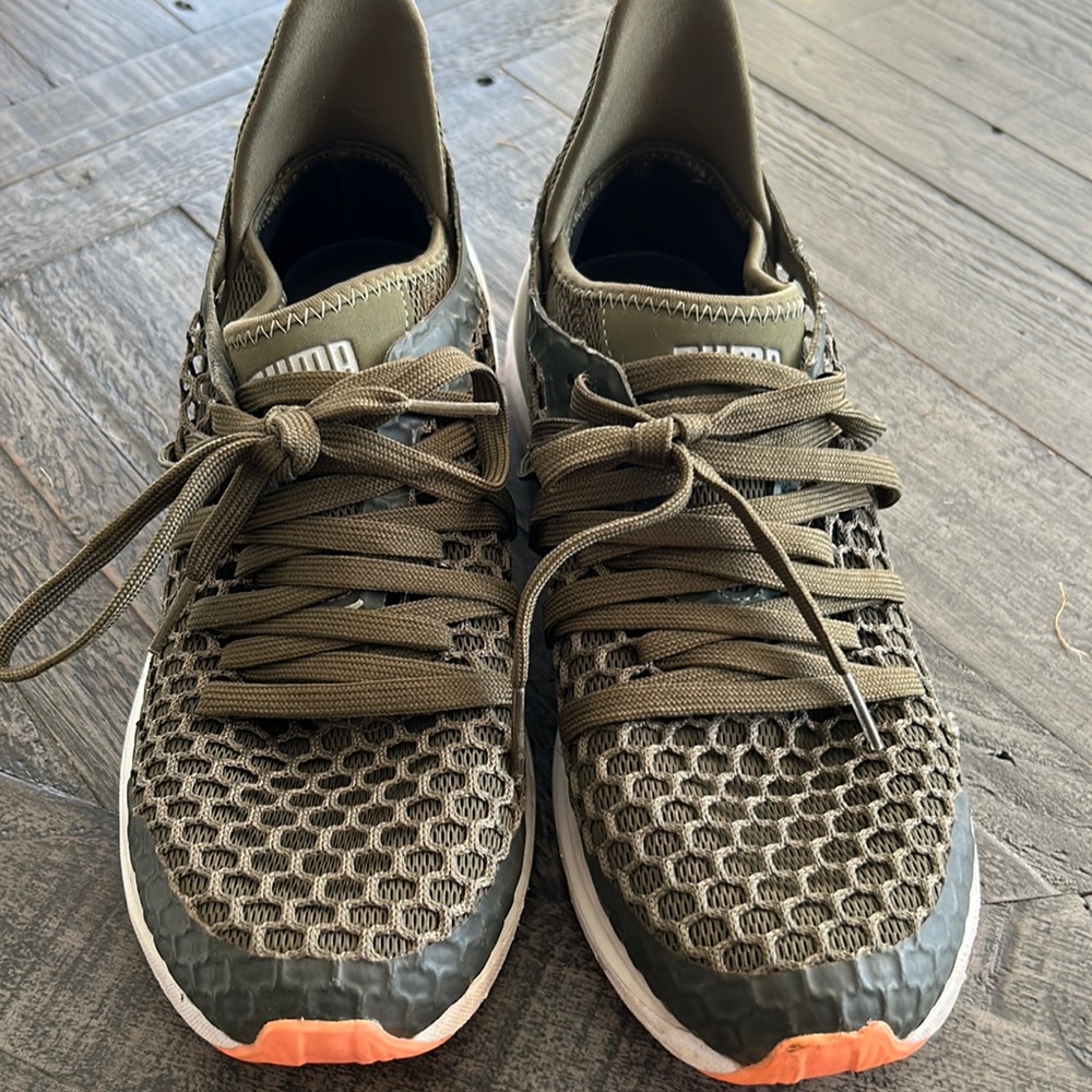 Puma ignite military green sneakers